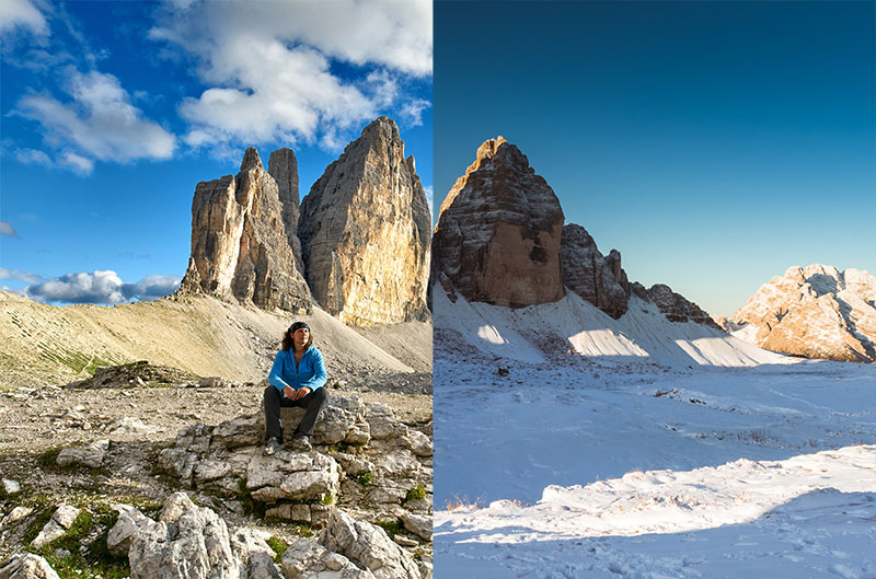 Tre Cime en été